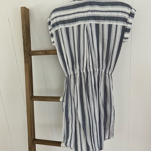 White and blue dress -maxi - Picture 2 of 4